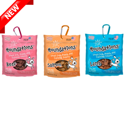 Snacks para Perro Loving Pets: Houndations, 3 sabores 4Oz