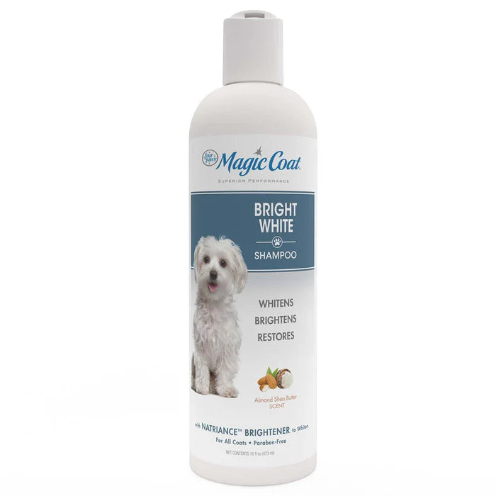 Shampoo Magic Coat para Perros: Blanco brillante, 16onz
