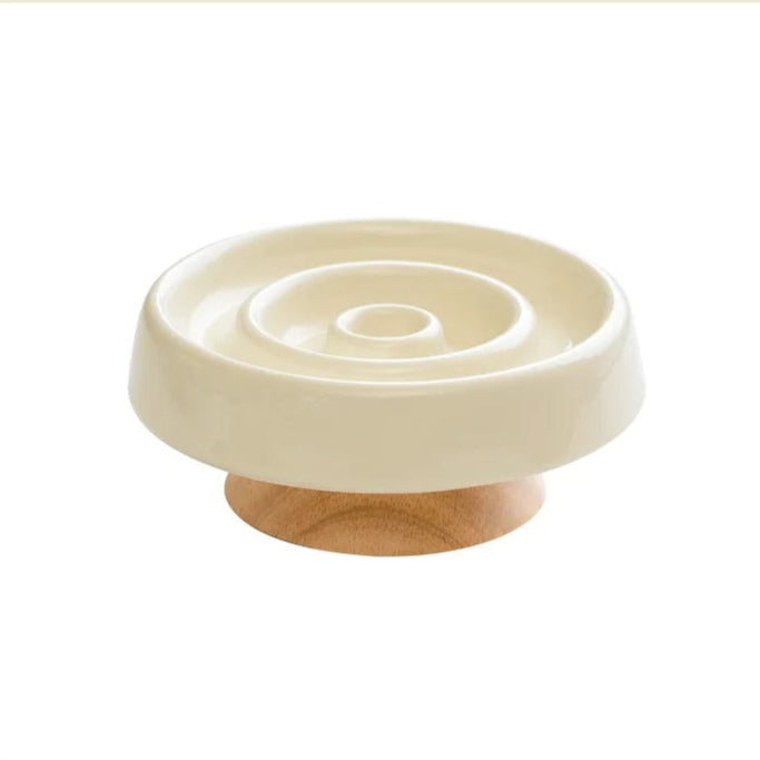 Plato elevado lento de cerámica para mascotas 15.5cm #2