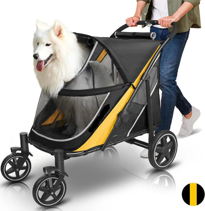 Coche plegable para mascotas grandes (Soporta hasta 60kg)