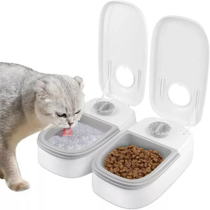 Alimentador automático con programador de horario para perros y gatos