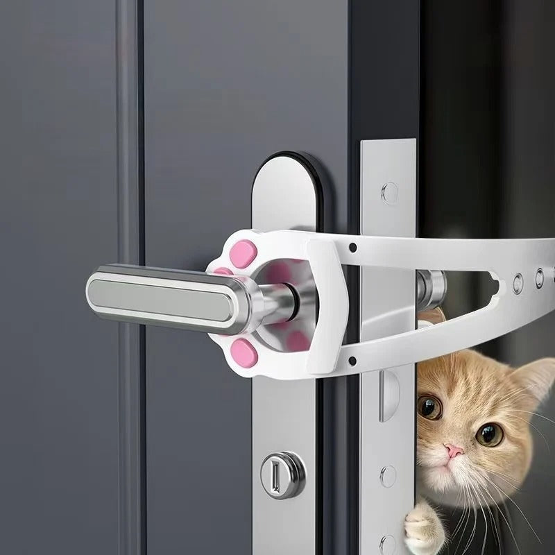 Pestillo de soporte de puerta para gato de ancho ajustable
