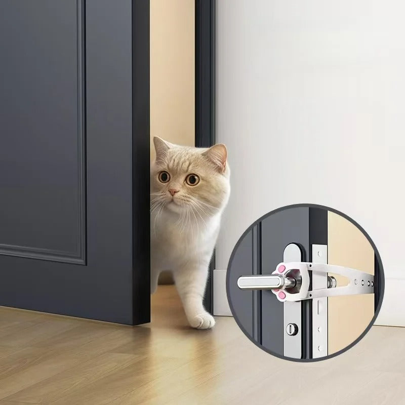 Pestillo de soporte de puerta para gato de ancho ajustable