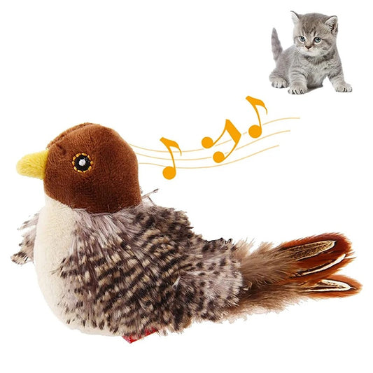 Juguete para gatos de pajaro con sonido