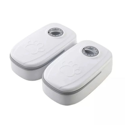 Alimentador automático con programador de horario para perros y gatos