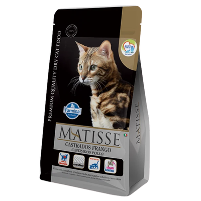 Comida para Gato Farmina: Matisse, Adulto, Castrados Pollo