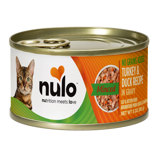 Comida Hùmeda para Gato Nulo:  Minced, pavo y pato  85g
