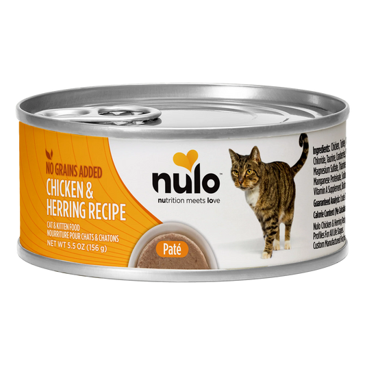 Comida Húmeda para Gato Nulo: paté de pollo y arenque 156gr