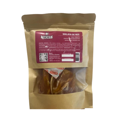 Snacks para Perro Pancho´s Kitchen: Malaya de Res 120gr