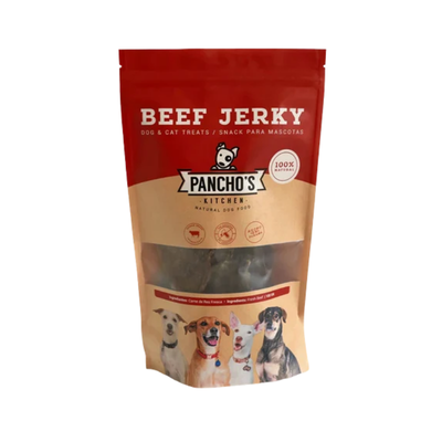 Snacks para Gato y Perro Pancho´s Kitchen: Beef Jerky 50gr