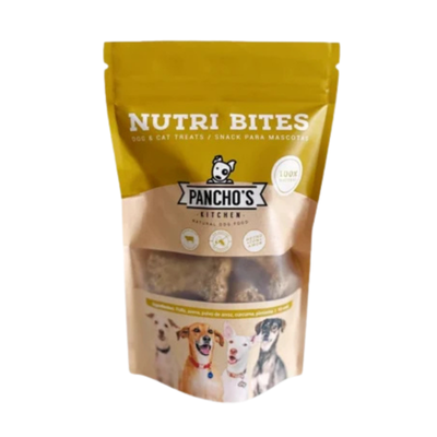 Snacks para Perro Pancho´s Nutri Bites: Pollo, Avena, Polvo de Arroz, 10 Und.