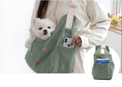 Bolso cargador estilo coreano para perros