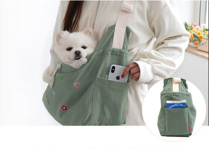 Bolso cargador estilo coreano para perros