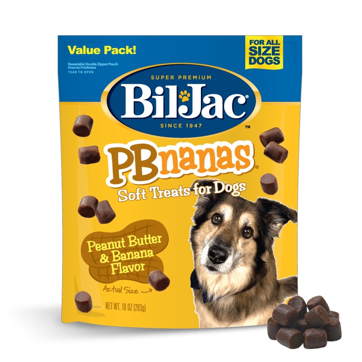 Snacks para Perro Biljac: Soft Treats, PBnanas 10oz