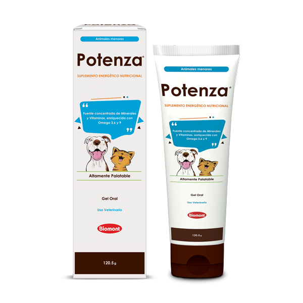 Suplemento energético nutricional Potenza: Perros y Gatos, 120g