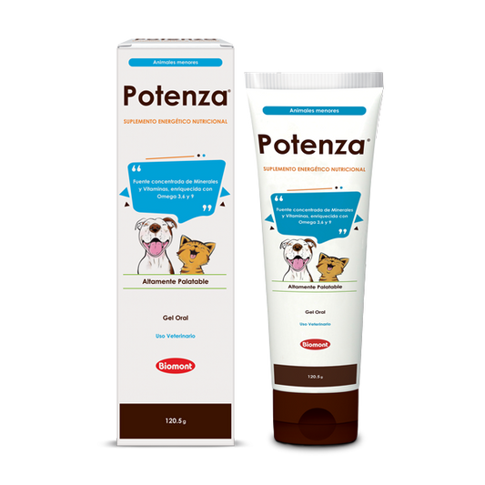 Suplemento energético nutricional Potenza: Perros y Gatos, 120g