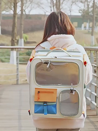 Maleta transportadora con ruedas para mascotas (Dos colores)