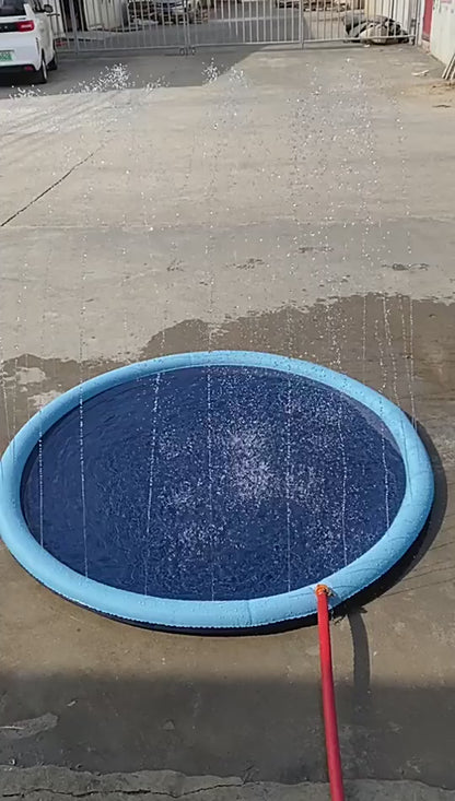 Piscina inflable de splash para perros