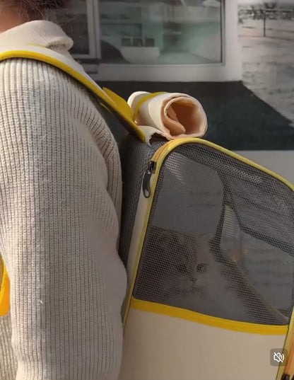 Mochila transportadora colgante para gatos