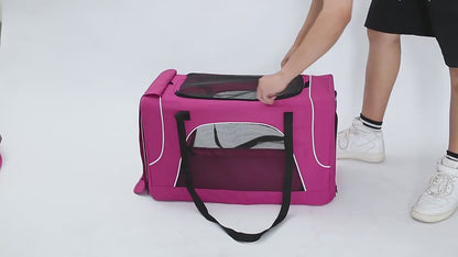 Coche plegable con doble compartimento