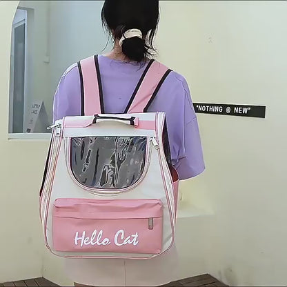 Mochila transportadora para mascotas pequeñas (Hasta 15lbs)