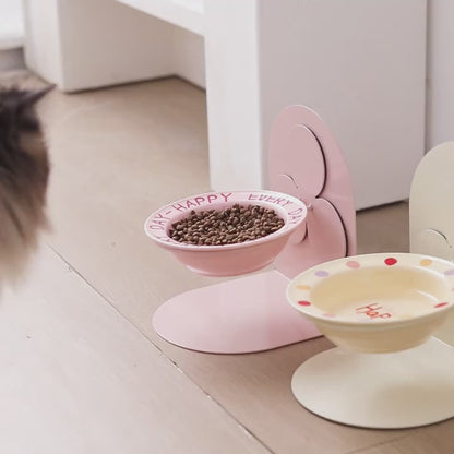 Plato de ceramica elevado ajustable con imán