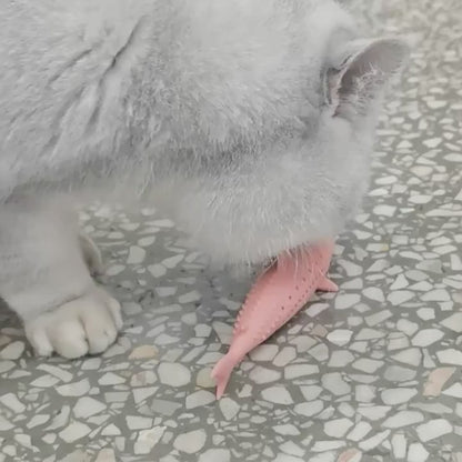 Juguete de gato con forma de tiburón relleno de catnip