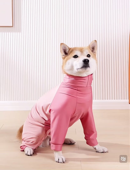Traje post quirúrgico fresco manga larga para perros