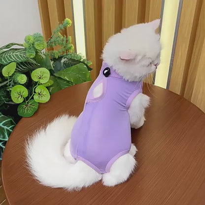 Traje de recuperación de cirugías y heridas para gatos