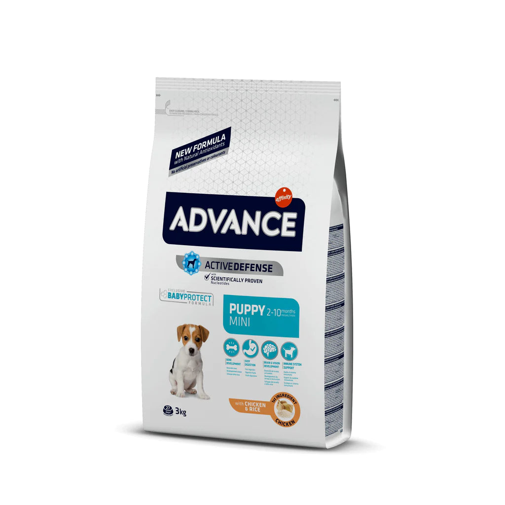 Comida para Perro Advance: Puppy Mini 2-10 Meses 1.5 KG