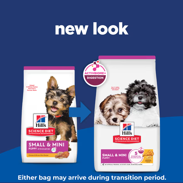 Comida para Perro Hills: Science Diet, Small & Mini, puppy 4.5lb