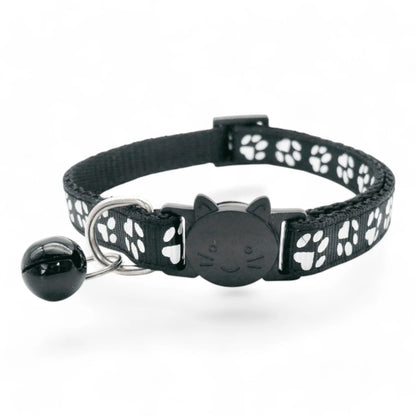 Collar con cascabel para gatos, colores variados
