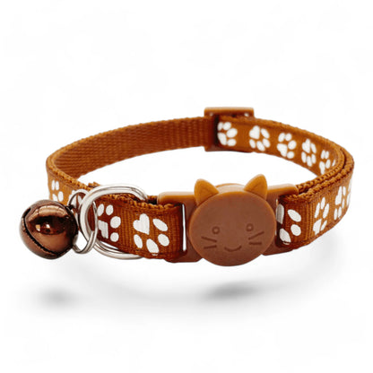 Collar con cascabel para gatos, colores variados