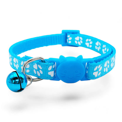 Collar con cascabel para gatos, colores variados