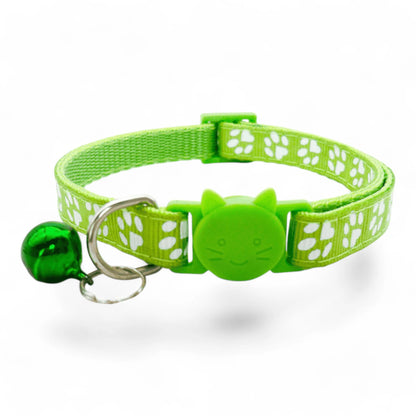 Collar con cascabel para gatos, colores variados