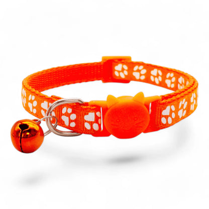 Collar con cascabel para gatos, colores variados