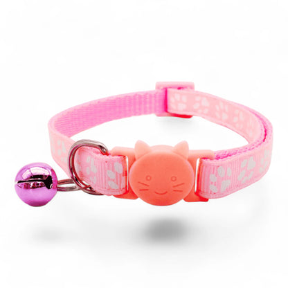 Collar con cascabel para gatos, colores variados