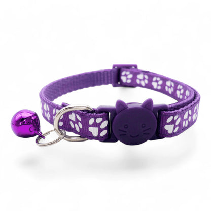 Collar con cascabel para gatos, colores variados