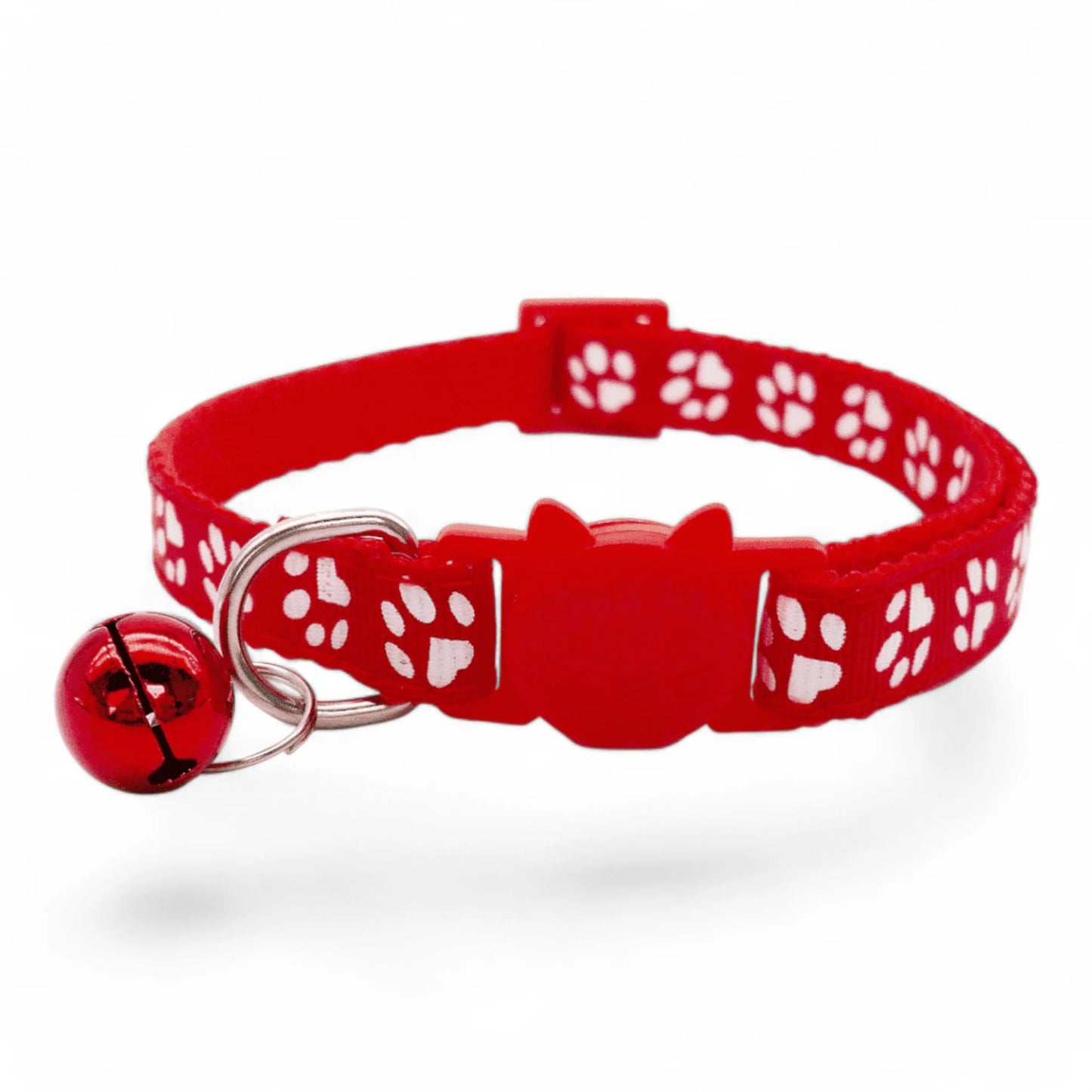Collar con cascabel para gatos, colores variados