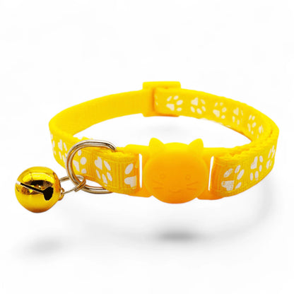 Collar con cascabel para gatos, colores variados
