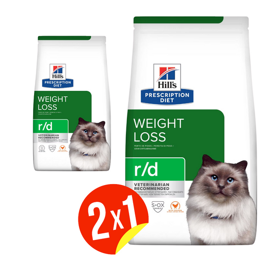 Comida para Gato Hills: Prescription Diet weigth loss R/D 4 lb/1.81 kg