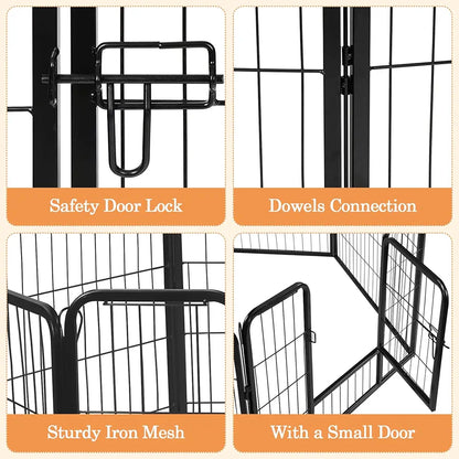 Corral de metal para mascotas 80*60cm