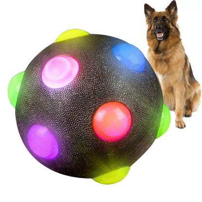 Pelota resistentes con luces para perro