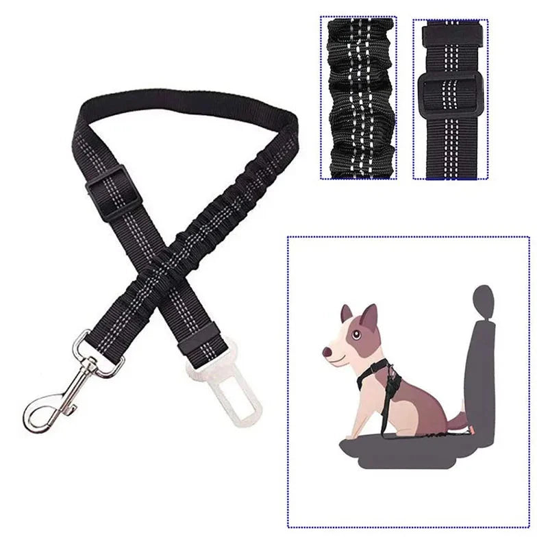 Cinturón de seguridad con elástico para mascotas