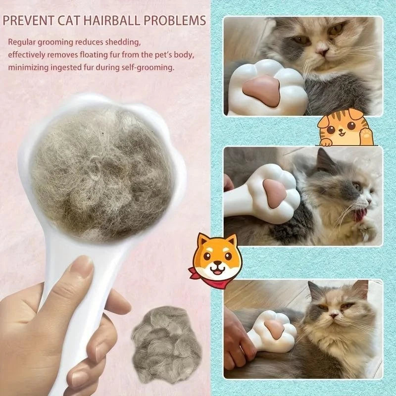 Cepillo para mascotas estilo patita