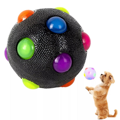 Pelota resistentes con luces para perro