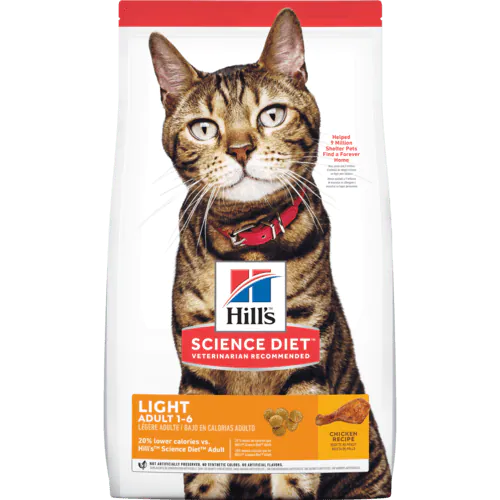 Comida para Gato Hills: Science Diet Adulto Light 1- 6 Pollo 4lb