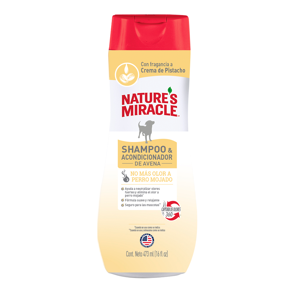 Shampoo para Perro Natures Miracles: Adulto, Fragancia a Avena  473ml