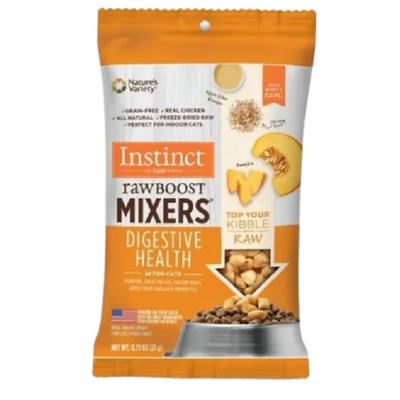 Snacks para Gato Instinct: RawBoost, Snack Mixers Digestive 23gr
