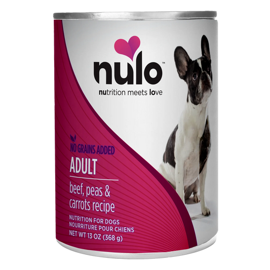 Comida Húmeda para Perro Nulo: Paté, Adulto, receta de ternera y guisantes 368g